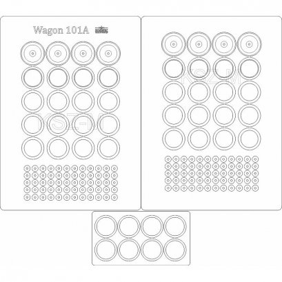 Koła do wagonu 101A - Angraf 110