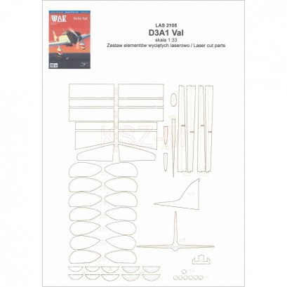 Szkielet do Aichi D3A1 Val - WAK 5/21