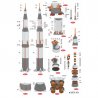 Amerykańska rakieta SATURN V - Sklej Model 2