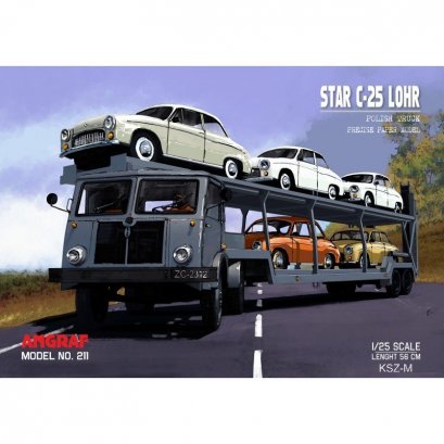 STAR C-25 z naczepą + 5 x Syrena 104 - Angraf 211