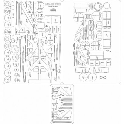 Szkielet do samolotu MiG-21 PFM - MS Model 010