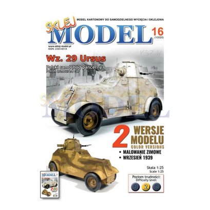 Samochód pancerny Wz.29  - Sklej Model 16