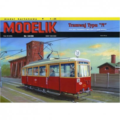 Polski tramwaj typu N - Modelik 34/08