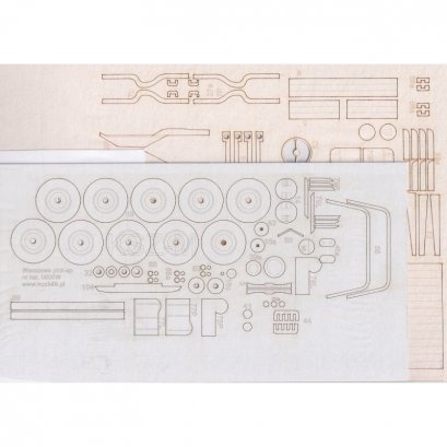 Szkielet do FSO 201 Warszawa pick-up - Modelik 6/08
