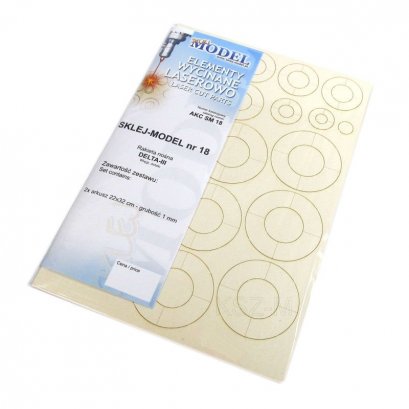 Szkielet, detale do rakiety Delta III - Sklej Model 18