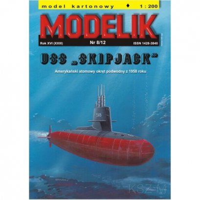 Okręt podwodny USS SKIPJACK - Modelik 8/12