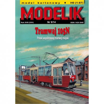 Tramwaj 105N - Modelik 9/14