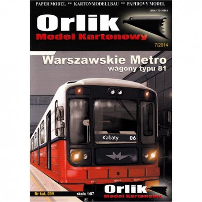 Warszawskie Metro - wagony typ 81 - Orlik 099