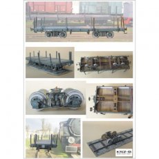 Wagon-platforma wąskotorowa - Modelik 15/16