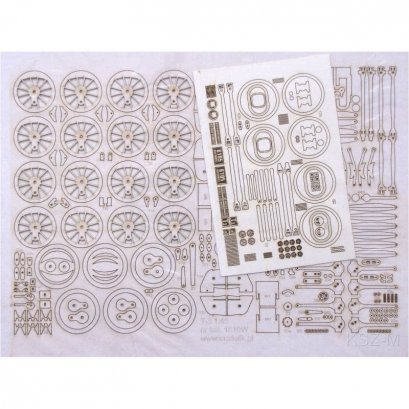 Parowóz T-3 - szkielet, detale wycięte laserowo - Modelik 10/15