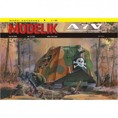 Niemiecki czołg A7V - Modelik 21/08