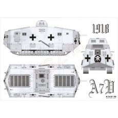 Niemiecki czołg A7V - Modelik 21/08