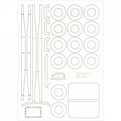 Szkielet, detale do STAR 28/29 ciężarówka - Modelik 35/11