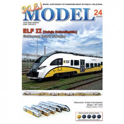Pociąg Elf II (Koleje Dolnośląskie) - Sklej Model 24