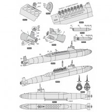 Okręt USS Von Steuben / Lafayette - Sklej Model 22