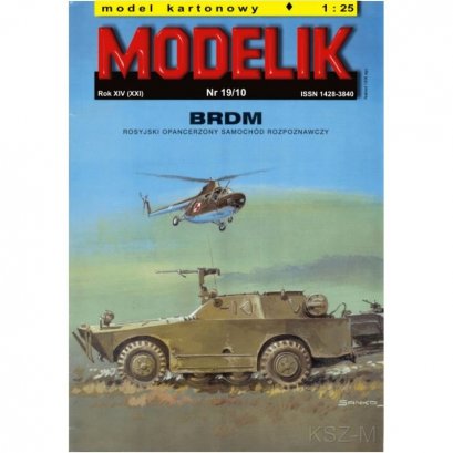 BRDM lekki samochód zwiadowczy - Modelik 19/10