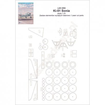 Szkielet, detale do Ki-51 Sonia - WAK 4/22