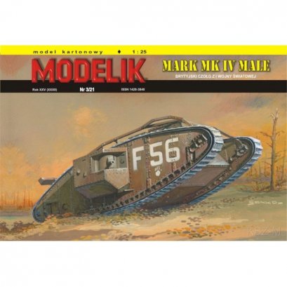 Czołg Mark Mk IV MALE - Modelik 3/21
