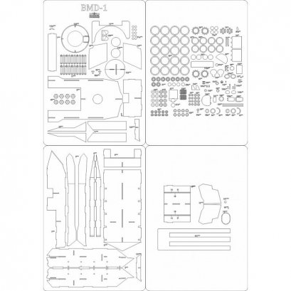 Szkielet, detale do BMD-1 - Answer 557