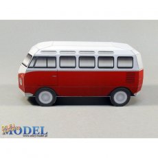 Bus Turystyczny - Czerwony - Sklej Model nr 32