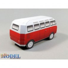 Bus Turystyczny - Czerwony - Sklej Model nr 32