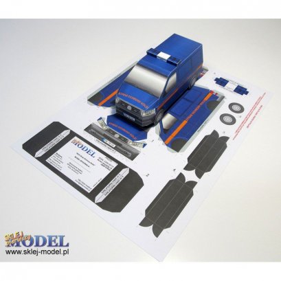 Bus Straż Ochrony Kolei - Sklej Model nr 33