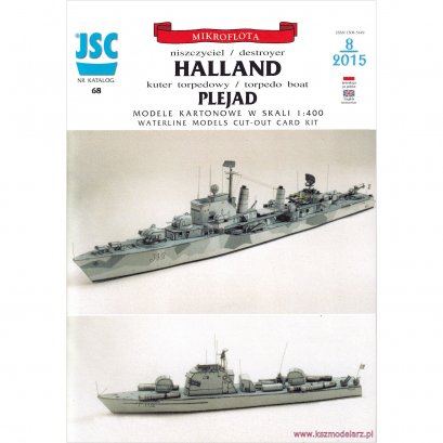 Szwedzki niszczyciel HALLAND - JSC-068