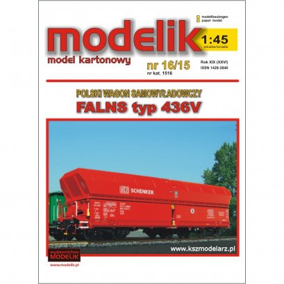 Wagon FALNS typ 436V - Modelik 16/15