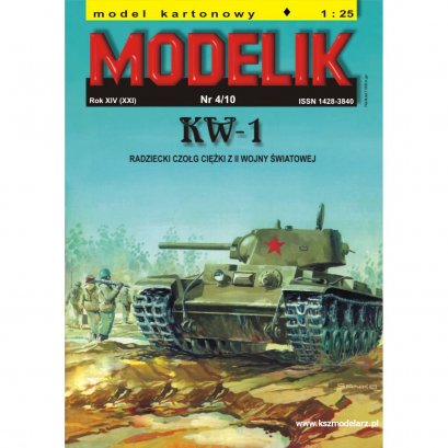 Radziecki czołg ciężki KW-1 - Modelik 4/10