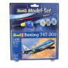 Zestaw: Boeing 747-200 + farby + klej - REVELL 63999