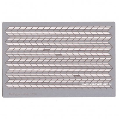 Reling skośny 45 st., 3-rzędowy 1:200 (164 cm)