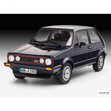 Zestaw: VW Golf GTI + farby, klej - REVELL 05694