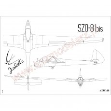 Szybowiec SZD-8 Jaskółka bis - Orlik 175