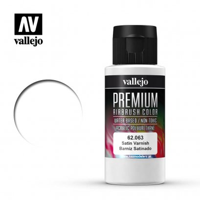 Satin Varnish 60ml. Premium Airbrush Color - Vallejo 62063