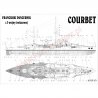 COURBET pancernik francuski - Modelik 29/07