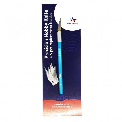 Nóż skalpel modelarski LAGOON + 5 ostrzy - Amaznig Art