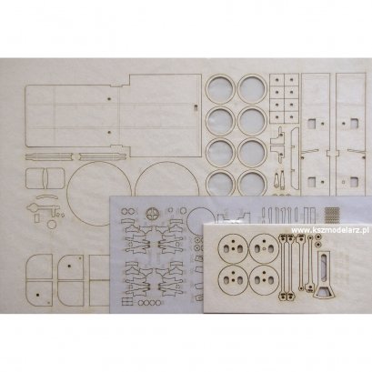 Linke-Hofmann Bt - wręgi, koła, detale wycięte laserowo - Modelik 23/15