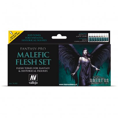 Vallejo 74102 Malefic Flesh Pro Nocturna - Zestaw 8 farb Pro Nocturna