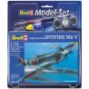 Zestaw: Spitfire Mk.V + farby, klej, pędzel - REVELL 64164