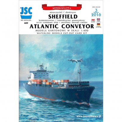 Okręty ATLANTIC CONVEYOR i SHEFFIELD - JSC-409