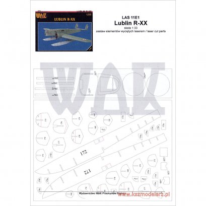 Szkielet, detale do samolotu Lublin R-XX - WAK 1/11