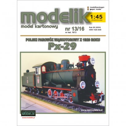 Px 29 - parowóz wąskotorowy - Modelik 13/16