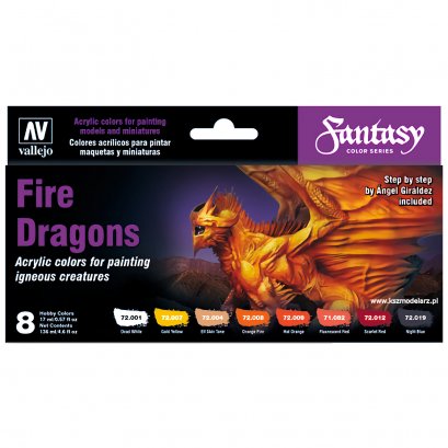 Vallejo 72312 - Fire Dragons - Zestaw 8 farb Game Color