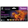 Vallejo 72312 - Fire Dragons - Zestaw 8 farb Game Color