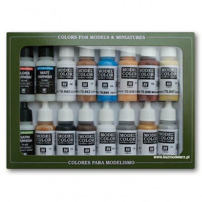 Zestaw 16 farb Model Color - Folkstone Specialist - Vallejo 70102