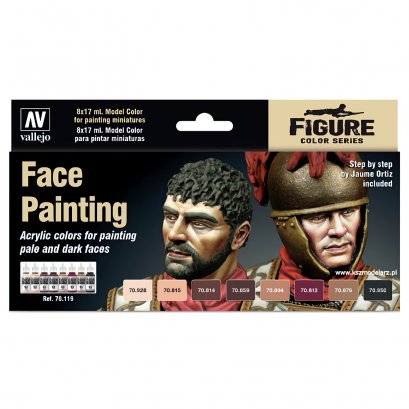 Vallejo 70119 Face Painting Set - Zestaw 8 farb Model Color