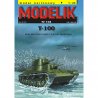 Rosyjski czołg ciężki T-100 - Modelik 1/04