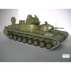 Rosyjski czołg ciężki T-100 - Modelik 1/04