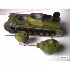 Rosyjski czołg ciężki T-100 - Modelik 1/04