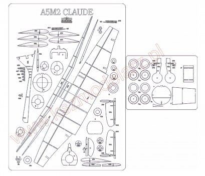 A5M2 Claude - szkielet do samolotu - MPModel 96